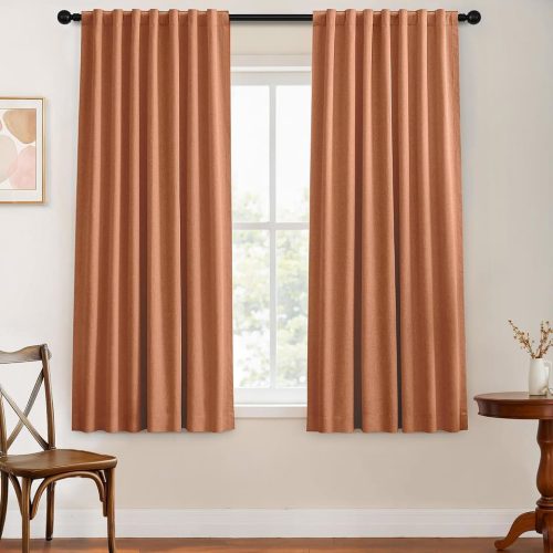 orange-linen-curtains-living-room orange-linen-curtains-living-room