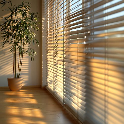 plant-pot-sits-front-window-with-sun-shining-through-blinds plant-pot-sits-front-window-with-sun-shining-through-blinds